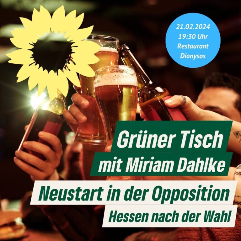 GRÜNER Tisch mit Miriam Dahlke