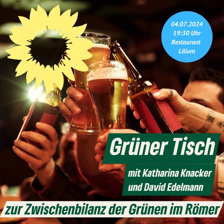 GRÜNER TISCH: 3 Jahre Frankfurt neu gedacht – die Zwischenbilanz